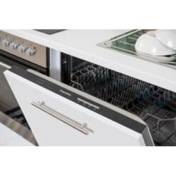 Respekta Premium Winkelküche RP290WGC 290 X 200 Cm Grau Hochglanz-Weiß -KüchenTraum 6695 RP290WGC Kchenzeile 6