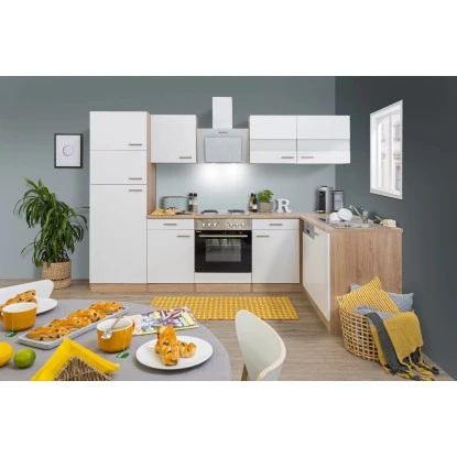 Respekta Winkelküche KBL280ESWS 280 Cm Weiß-Eiche Sonoma Sägerau Nachbildung 3 Respekta Winkelküche KBL280ESWS 280 Cm Weiß-Eiche Sonoma Sägerau Nachbildung