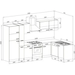 Respekta Winkelküche KBL310ESRS 310 Cm Rot-Eiche Sonoma Sägerau Nachbildung -KüchenTraum 6861900 KBL310ESRS 04