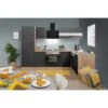 Respekta Winkelküche KBL280ESGS 280 Cm Grau-Eiche Sonoma Sägerau Nachbildung -KüchenTraum 6862056 KBL280ESGS 02