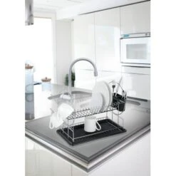 Wenko Geschirrabtropfer Premium Duo Schwarz-Chrom 36 Cm X 50 Cm X 24 Cm -KüchenTraum 686734 1068 4