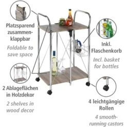 Wenko Servierwagen Liky Holzdekor Zusammenklappbar 23 Wenko Servierwagen Liky Holzdekor Zusammenklappbar -KüchenTraum 686865 1068 11