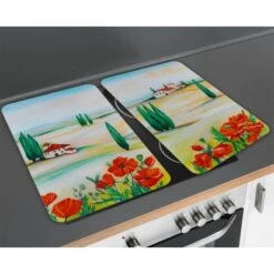 Wenko Herdabdeckplatte Universal Toscana 2er-Set Für Alle Herdarten -KüchenTraum 686912 1068 03
