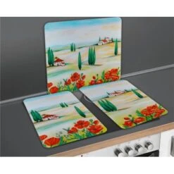 Wenko Herdabdeckplatte Universal Toscana 2er-Set Für Alle Herdarten -KüchenTraum 686912 1068 04