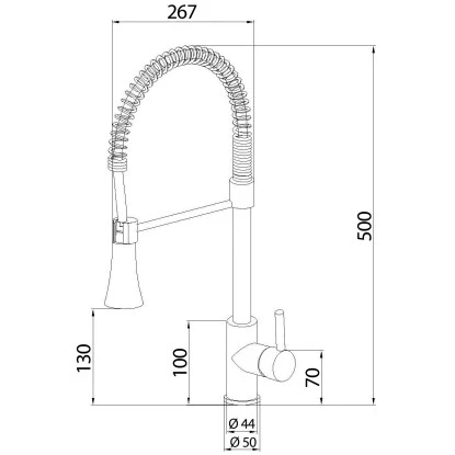 Sanitop-Wingenroth Küchenarmatur Fresh Mit Feder Und Brause 4 Sanitop-Wingenroth Küchenarmatur Fresh Mit Feder Und Brause – Bild 2
