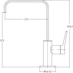Sanitop-Wingenroth Küchenarmatur Pero Chrom -KüchenTraum 687982 3711 2