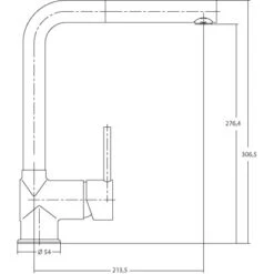 Sanitop-Wingenroth Küchenarmatur Bonola Geschirrbrause Chrom -KüchenTraum 688011 3711 2
