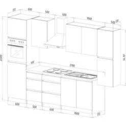 Respekta Küchenzeile Ohne E-Geräte 320 Cm Grifflos Weiß Matt 7 Respekta Küchenzeile Ohne E-Geräte 320 Cm Grifflos Weiß Matt -KüchenTraum 6980916 4384 2