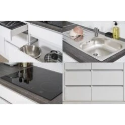 Respekta Küchenzeile Ohne E-Geräte 380 Cm Grifflos Weiß Matt -KüchenTraum 6981377 4384 4