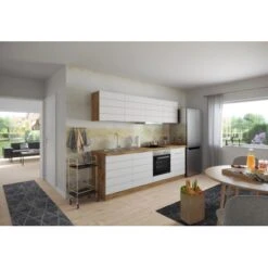 Held Möbel Küchenzeile 240 Cm Matt Weiß-Wotaneiche Ohne E-Geräte -KüchenTraum 6 11016600 1000.6291 3b 15