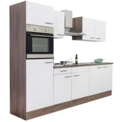 Respekta Küchenzeile Ohne E-Geräte 270 Cm Weiß Seidengl.-Eiche York 17 Respekta Küchenzeile Ohne E-Geräte 270 Cm Weiß Seidengl.-Eiche York -KüchenTraum 7053432 4384 LBKB270EYW 05