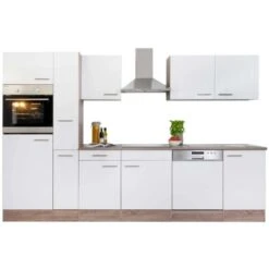 Respekta Küchenzeile Ohne E-Geräte 310 Cm Weiß Seidengl.-Eiche York 22 Respekta Küchenzeile Ohne E-Geräte 310 Cm Weiß Seidengl.-Eiche York -KüchenTraum 7054026 4384 LBKB310EYW 06