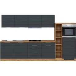 Held Möbel Küchenzeile 330 Cm Matt Grau-Wotaneiche 17 Held Möbel Küchenzeile 330 Cm Matt Grau-Wotaneiche -KüchenTraum 70 11016600 1023.6293 1a 2