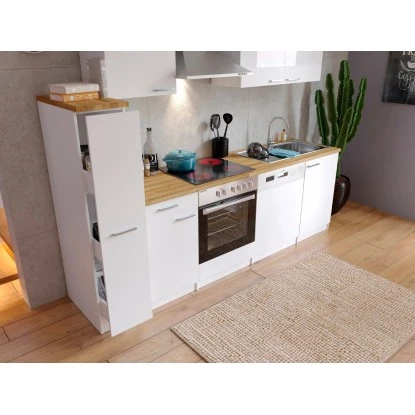 Respekta Küchenzeile KB250WWC 250 Cm Weiß 6 Respekta Küchenzeile KB250WWC 250 Cm Weiß – Bild 4