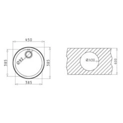 Pyramis Einbaubecken CR Rund 5 Pyramis Einbaubecken CR Rund -KüchenTraum 7191265 4891 es 603 2