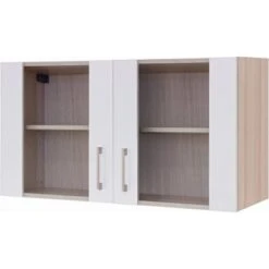 Flex-Well Exclusiv Glas-Hängeschrank Abaco 100 Cm Perlmutt