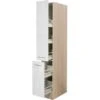 Flex-Well Exclusiv Apotheker-Hochschrank Abaco 30 Cm Perlmutt Glänzend-Akazie -KüchenTraum 7368061 4051 ahs30 abaco