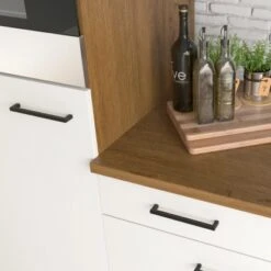 Flex-Well Exclusiv Küchenzeile Vintea 220 Cm Magnolia Matt-Lancelot Oak -KüchenTraum 7418759 CU 01