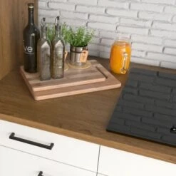 Flex-Well Exclusiv Küchenzeile Vintea 220 Cm Magnolia Matt-Lancelot Oak -KüchenTraum 7418759 CU 02