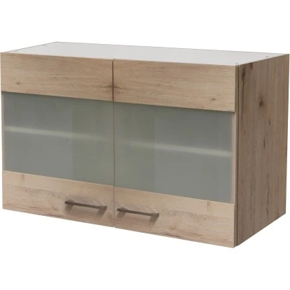 Flex-Well Glas-Oberschrank 100 Cm Arizona San Remo Eiche 3 Flex-Well Glas-Oberschrank 100 Cm Arizona San Remo Eiche