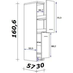Flex-Well Exclusiv Demi-Apothekerschrank Vintea 30cm Magnolie Matt-Lancelot Oak 5 Flex-Well Exclusiv Demi-Apothekerschrank Vintea 30cm Magnolie Matt-Lancelot Oak -KüchenTraum 756422 4051 5