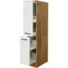 Flex-Well Exclusiv Demi-Apothekerschrank Vintea 30cm Magnolie Matt-Lancelot Oak -KüchenTraum 756422 4051 DAS30Vintea K