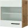 Flex-Well Exclusiv Glas-Oberschrank Vintea 50 Cm Magnolie Matt - Lancelot Oak