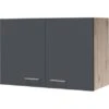 Flex-Well Exclusiv Oberschrank Morena 80 Cm Basaltgrau Matt - San Remo Eiche -KüchenTraum 756490 4051 h80morena