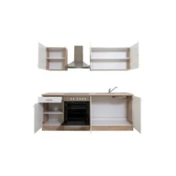 Respekta Küchenzeile KB210ESWC 210 Cm Weiß-Eiche Sägerau Nachbildung 22 Respekta Küchenzeile KB210ESWC 210 Cm Weiß-Eiche Sägerau Nachbildung -KüchenTraum 75 4384 102021 KB210ESWC 5