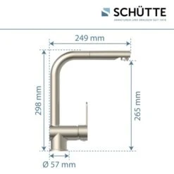 Schütte Spültischarmatur Mit Herausziehbarem Auslauf London Edelstahloptik 22 Schütte Spültischarmatur Mit Herausziehbarem Auslauf London Edelstahloptik -KüchenTraum 7661846 2759 8