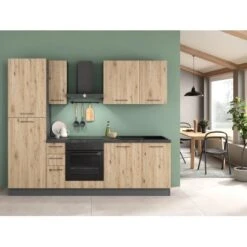 Marinelli Cucine Küchenzeile Rossella 255 Cm Eiche Hell NB-Betonoptik Dunkelgrau 16 Marinelli Cucine Küchenzeile Rossella 255 Cm Eiche Hell NB-Betonoptik Dunkelgrau -KüchenTraum 7696016 2657 2