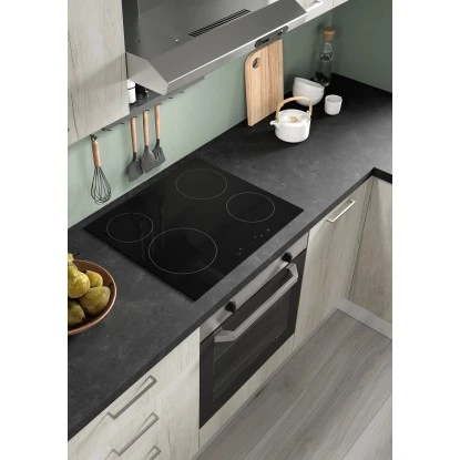 Marinelli Cucine Winkelküche Penelope 220 Cm + 165 Cm Eiche-Weiß-Steingrau 6 Marinelli Cucine Winkelküche Penelope 220 Cm + 165 Cm Eiche-Weiß-Steingrau – Bild 4