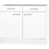 Unterschrank Ohne Arbeitsplatte 100 Cm OPTIkult Oslo214 Feinstruktur Weiß 1 Unterschrank Ohne Arbeitsplatte 100 Cm OPTIkult Oslo214 Feinstruktur Weiß -KüchenTraum 784957 3193 KUOS UO106 1