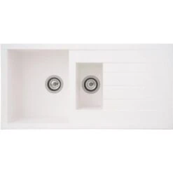 Respekta Einbauspüle Mineralite Houston 100 Cm X 50 Cm Weiß 19 Respekta Einbauspüle Mineralite Houston 100 Cm X 50 Cm Weiß -KüchenTraum 793 4384 HOUSTON100X50W 03