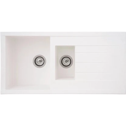Respekta Einbauspüle Mineralite Houston 100 Cm X 50 Cm Weiß 5 Respekta Einbauspüle Mineralite Houston 100 Cm X 50 Cm Weiß – Bild 3