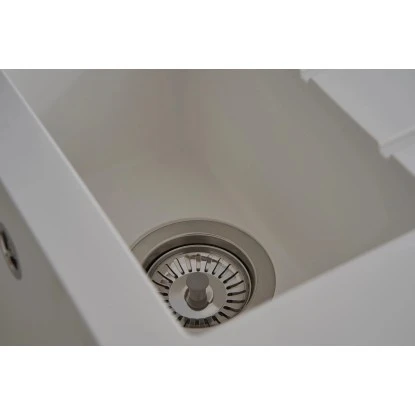 Respekta Einbauspüle Mineralite Houston 100 Cm X 50 Cm Weiß 7 Respekta Einbauspüle Mineralite Houston 100 Cm X 50 Cm Weiß – Bild 5