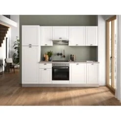 Marinelli Cucine Küchenzeile Anastasia 270 Cm Vormontiert Weiß Mat-Eiche Grau 18 Marinelli Cucine Küchenzeile Anastasia 270 Cm Vormontiert Weiß Mat-Eiche Grau -KüchenTraum 806812157952 2675 02
