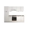 Marinelli Cucine Küchenzeile Anastasia 270 Cm Vormontiert Weiß Mat-Eiche Grau -KüchenTraum 806812157952 2675 06