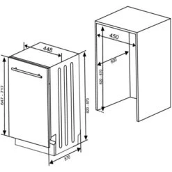 Respekta Einbaugeschirrspüler GSP45VV 45 Cm Schwarz Vollintegriert 22 Respekta Einbaugeschirrspüler GSP45VV 45 Cm Schwarz Vollintegriert -KüchenTraum 818909 4384 9
