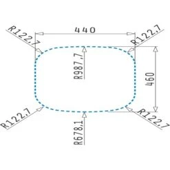 Pyramis Einbaubecken Kania Edelstahl -KüchenTraum 820038 4891 3