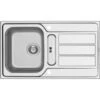 Pyramis Einbauspüle Athena 1 1/4B 1D Edelstahl -KüchenTraum 820040 4891 1