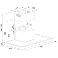Respekta Backofen-Hauben Set EBDH-SET44090BS 90 Cm Black Steel 22 Respekta Backofen-Hauben Set EBDH-SET44090BS 90 Cm Black Steel -KüchenTraum 825075 4384 CH44090BSA 04