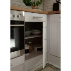 Respekta Premium Winkelküche 220 Cm Landhaus Lärche Weiß Nachbildung -KüchenTraum 8266744 4384 5 3