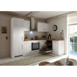 Respekta Premium Winkelküche 280 X 172 Cm Landhaus Lärche Weiß Nachbildung -KüchenTraum 8267098 4384 4