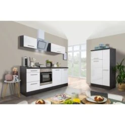 Respekta Premium Küchenzeile 310 Cm Weiß Hochglanz-Eiche Grau 21 Respekta Premium Küchenzeile 310 Cm Weiß Hochglanz-Eiche Grau -KüchenTraum 8466 RP310EWC Kchenzeile 3