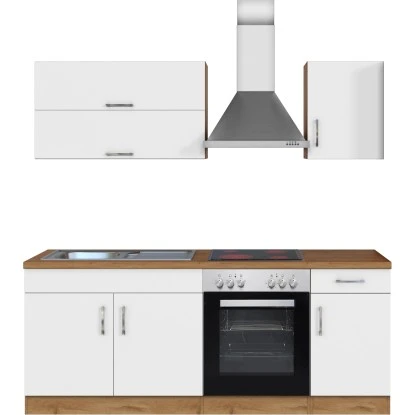 Held Möbel Küchenzeile Sorrento 210 Cm Weiß-Wotaneiche 6 Held Möbel Küchenzeile Sorrento 210 Cm Weiß-Wotaneiche – Bild 4