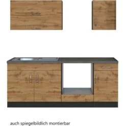 Held Möbel Küchenzeile Sorrento 210 Cm Wotaneiche-Grafit Ohne E-Geräte 17 Held Möbel Küchenzeile Sorrento 210 Cm Wotaneiche-Grafit Ohne E-Geräte -KüchenTraum 853274 11016600 3