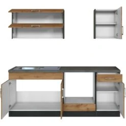 Held Möbel Küchenzeile Sorrento 210 Cm Wotaneiche-Grafit Ohne E-Geräte 18 Held Möbel Küchenzeile Sorrento 210 Cm Wotaneiche-Grafit Ohne E-Geräte -KüchenTraum 853274 11016600 4