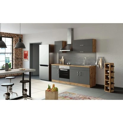 Held Möbel Küchenzeile Sorrento 210 Cm Anthrazit-Wotaneiche 17 Held Möbel Küchenzeile Sorrento 210 Cm Anthrazit-Wotaneiche – Bild 15