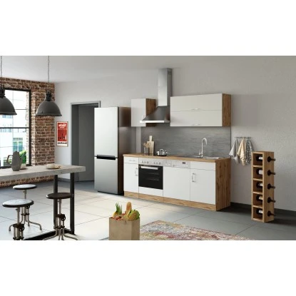 Held Möbel Küchenzeile Sorrento 210 Cm Weiß-Wotaneiche Ohne E-Geräte 17 Held Möbel Küchenzeile Sorrento 210 Cm Weiß-Wotaneiche Ohne E-Geräte – Bild 15